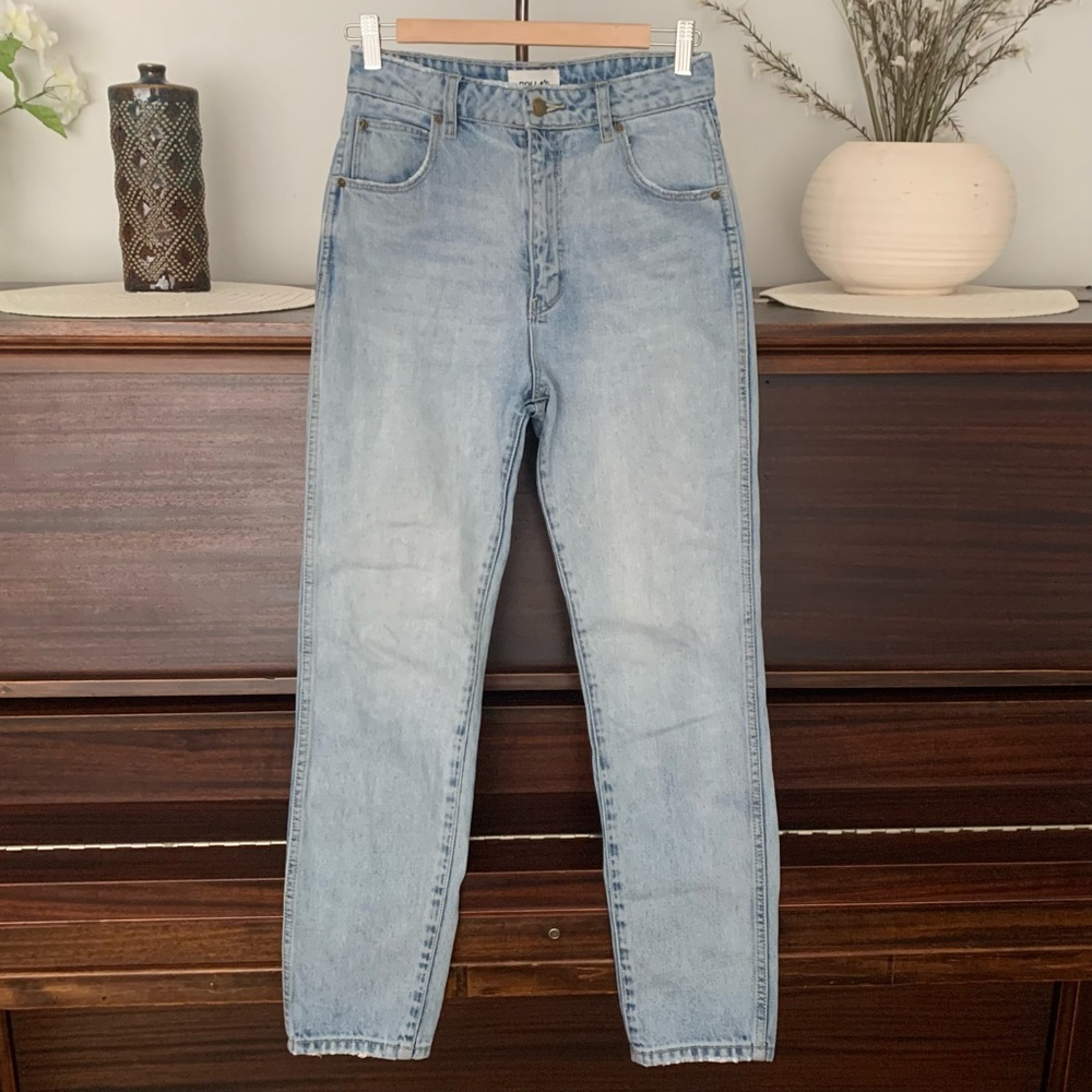 Rolla's Dusters High-Rise Relaxed Light-Wash Jean, Size 27